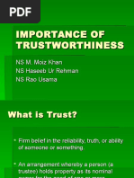 Importance of Trustworthiness