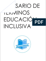 GLOSARIO EDUCACIÓN INCLUSIVA Mi Planeación de Clase®