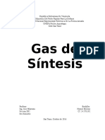 Gas de Síntesis