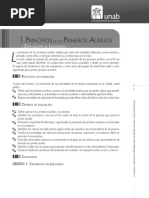 Unidad - 1 - Principios de Los Primeros Auxilios y Evaluación Al Lesionado