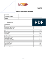 ECP 11-0210 Circuit Breaker Test Form