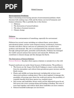 Environmental Problems: Pollution