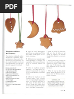 Gingerbread Tree Decorations: Makes About