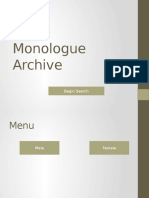 Monologue Archive