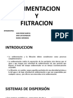 Filtracion y Sedimentacion