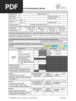 Entity EHSMS Quarterly Performance Report