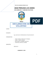 Monografia de Declaracion de Voluntad