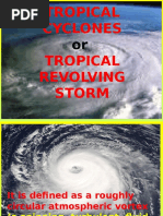 Tropical Cyclones or Trs