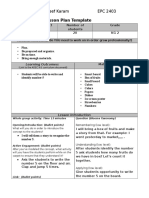 Lesson Plan Template: Name: Amal Yousef Karam Epc 2403