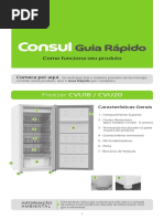 Freezer Consul BR Guia Rápido W10636974 Modelos CVU18 20