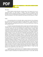 Jose P. Uy and Rizalina C. Uy, Complainants, V. Hon. Judge Teresita Dizon-CAPULONG, Respondent A.M. No. RTJ-91-766. April 7, 1993