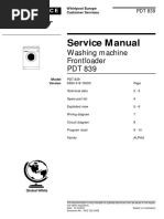 Whirlpool Polar PDT 839 Service Manual