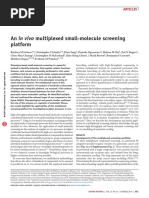 An in Vivo Multiplexed Small-Molecule Screening Platform: Articles