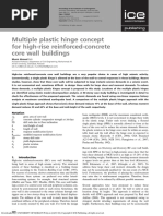 Multiple Plastic Hinge Concept For High-Rise Reinforced-Concrete Core Wall Buildings