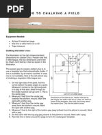 Guide To Chalking A Baseball Field