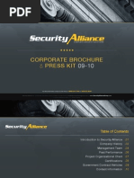 Security Alliance - Complete Security Solutions - Corporate Brochure Presentation