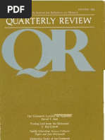 Winter 1982-1983 Quarterly Review - Theological Resources For Ministry