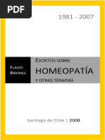 Escritos Sobre Homeopatia - Flavio Briones 2008