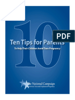 Ten Tips For Parents: To Help Their Children Avoid Teen Pregnancy