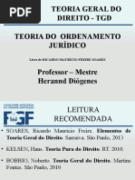 AULA 06 - TGD - Teoria Do Ordenamento Jurídico