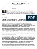 Globalization's Last Gasp by Barry Eichengreen - Project Syndicate