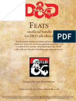 D&D5e - 18 Extra Feats (5e)