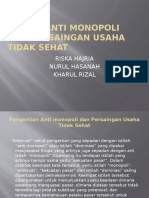 k.2 Hukum Anti Monopoli Dan Persaingan Usaha Tidak Sehat