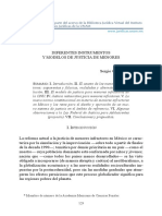 Diferentes Instrumentos y Modelos de Justicia de Menores