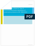 Product Category Rules For Type III Environmental Product Declaration of Construction Products To EN 15804:2012