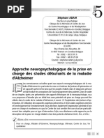 Adam - 2007 - Prise en Charge Cognitive Des Stades Débutants de La Maladie D'alzheimer