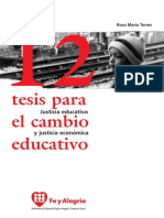 12 Tesis para El Cambio Educativo, Rosa María Torres PDF