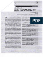 Nuevos Requerimientos de Energia FAO OMS 2004