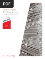 BAIN BRIEF - Decision Insights - Infobesity - The Enemy of Good Decisions