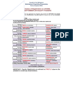 PRC Lucena Schedule of Registration