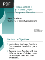 Pyroprocessing II S1-Clinker Cooler Equipment Overview: Basic Functions Overview of Basic Types/designs