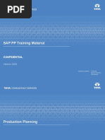 Sap PP Production Planning MRP Overview