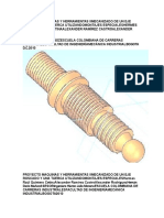 Proyecto Maquinas y Herramientas Iimecanizado de Un Eje Roscado y