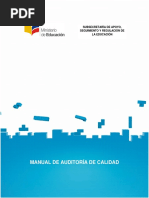 Manual de Auditoria de Calidad 2016