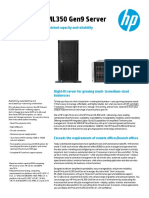 HP ProLiantML350Gen9 DataSheet