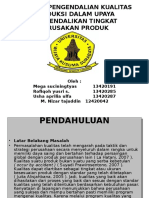 Analisis Pengendalian Kualitas Produksi Dalam Upaya