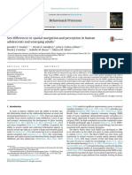 Sex Differences in Spatial Navigation and Perception in Human Adolescents and Emerging Adults