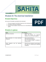 Module 24 SAHITA Electrical Installation