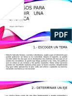 10 Pasos para Hacer Una Crónica