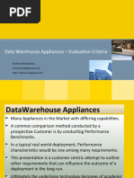 DW Appliance - Evaluation Criteria