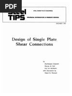 Steel Tips - Design of Single Plate Shear Connections PDF