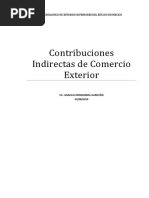 Contribuciones Indirectas de Comercio Exterior