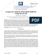 Design and Analysis of Parabolic Reflector Using MATLAB    