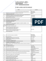 Liste Des Livres Geotechnique PDF