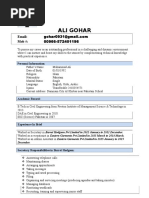 Ali Gohar CV - 16 Revised