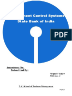 Management Control Systems of SBI